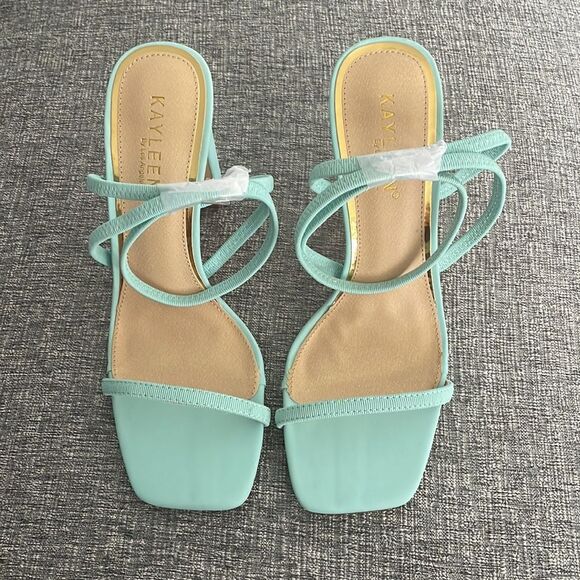 Kayleen By Los Angeles Women's Criss-Cross Elastic Ankle Strap - Picture 2 of 9